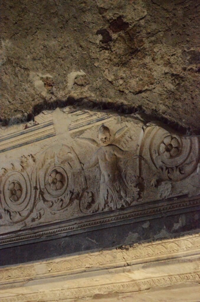 Qué ver en Pompeya - Guía Completa para Visitar el Parque Arqueológico de Pompeya 6 Detalle en Terma dentro del parque arqueológico de Pompeya